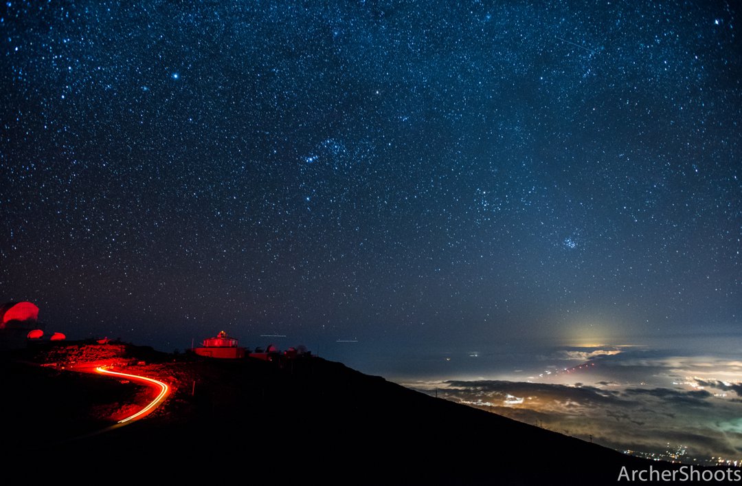 observatory Haleakala night