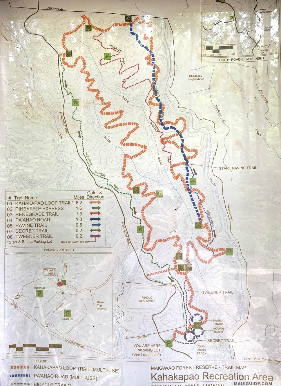 Makawao Forest Map